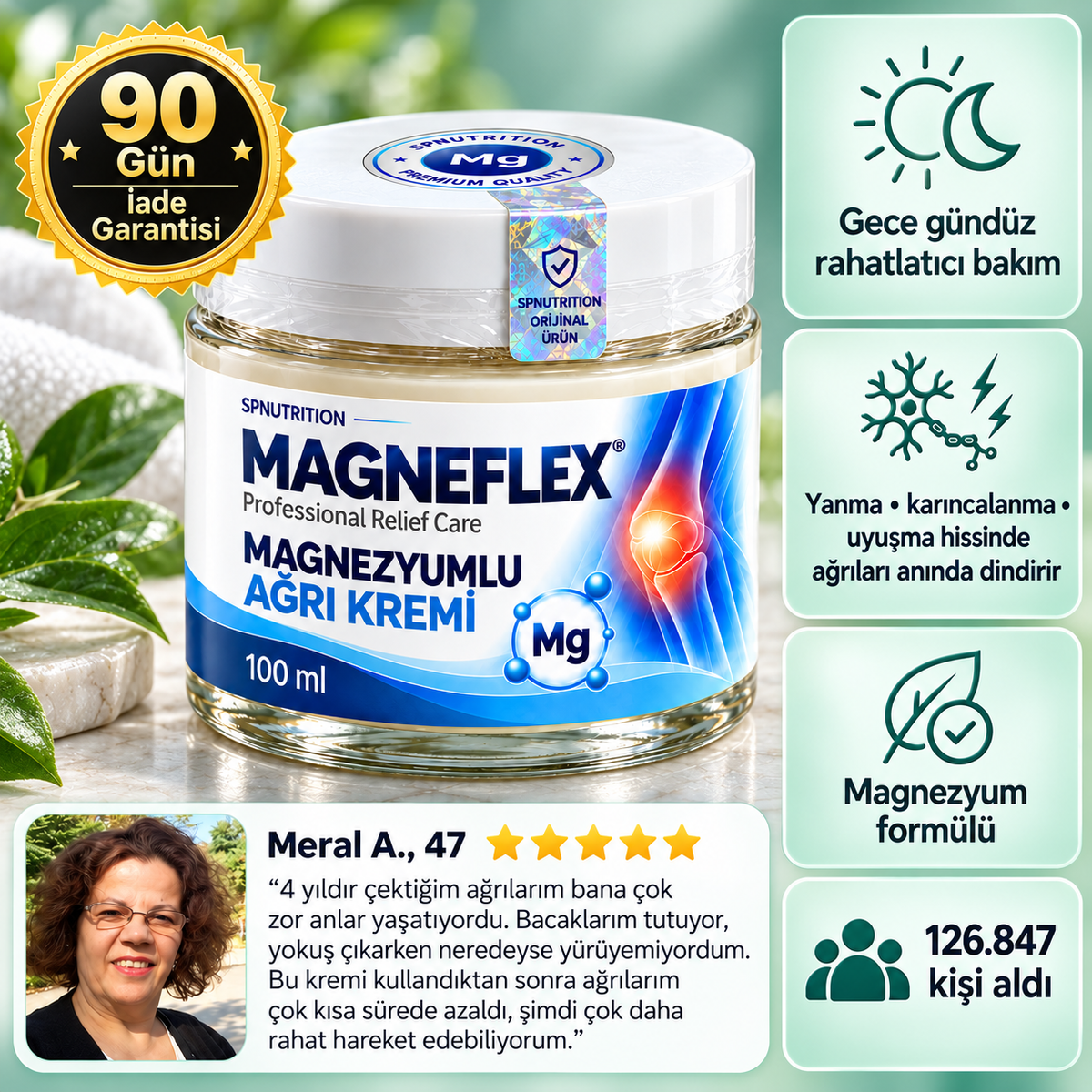 Magneflex Magnezyumlu Ağrı Kremi